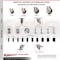 Service Caster 3.5 Inch 316SS Maroon Poly Swivel 12mm Threaded Stem Caster Lock Brake, 2PK SS316TSTTL20S3514-PPUB-MRN-M1215-2S2 - alternate 3